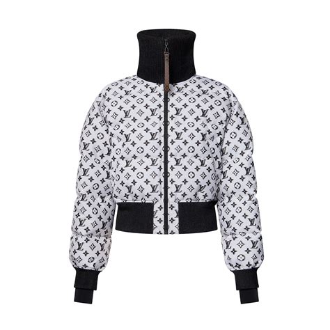 lv monogram puffer|3D Monogram Cropped Puffer Jacket .